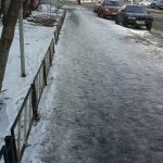 Проблема с пешеходным тротуаром в Мурманске